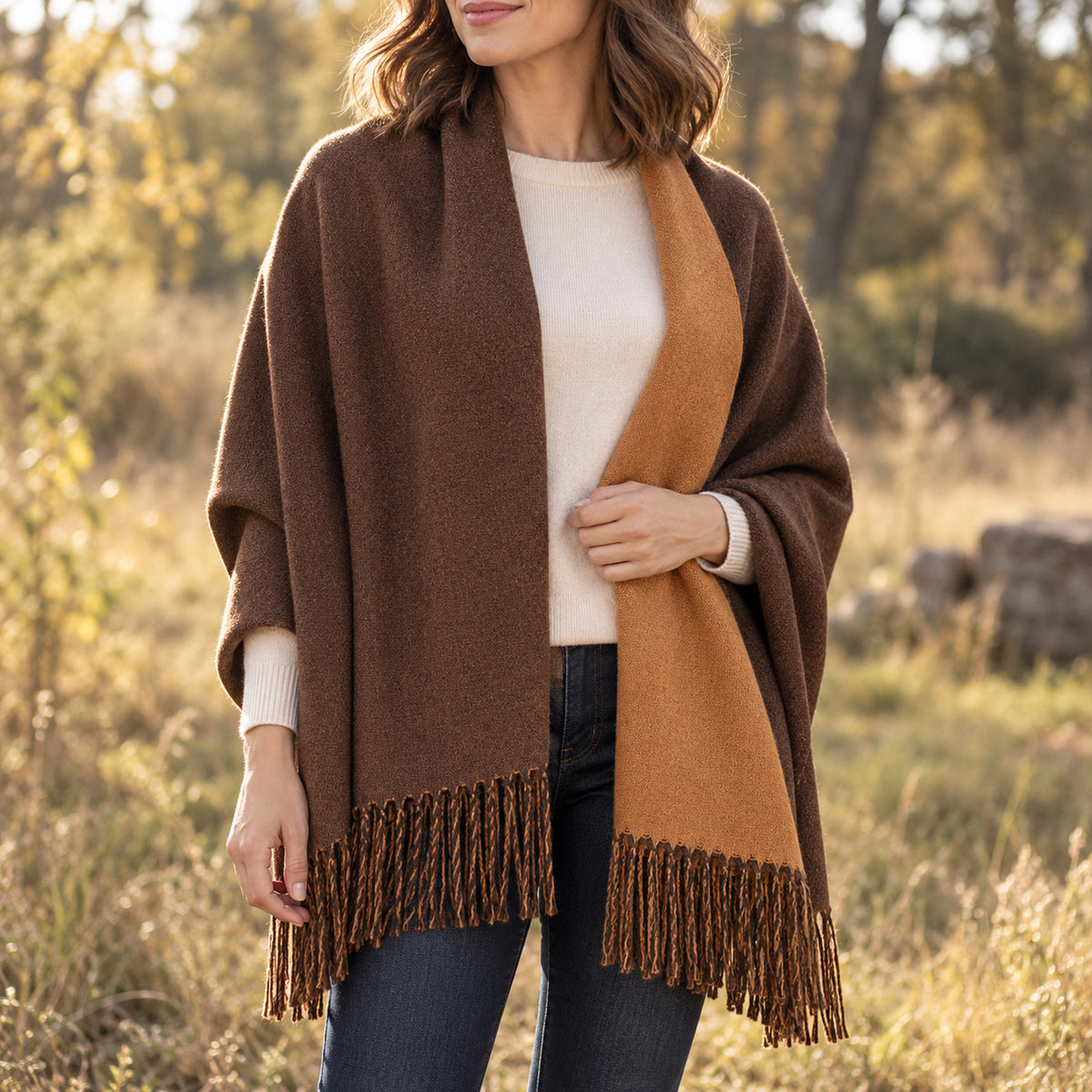 Women's Reversible Pashmina Shawl
